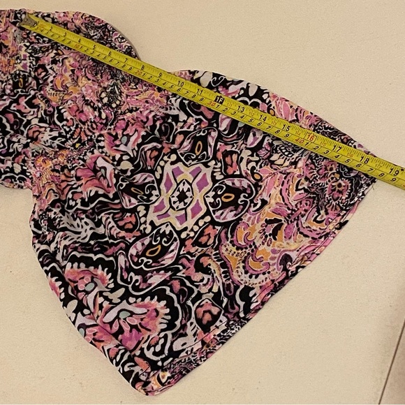 Floral & Ivy Pleated Top Blouse Multicolor Size M 70's Flower Flowy Hippie Boho - Picture 12 of 12